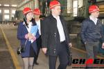Russian coustomer visit our factory(steel casting)