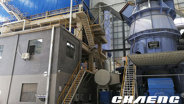 The installation of guangdong slag grinding mill has completed