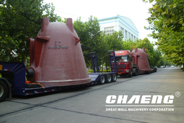 Three pieces of CHAENG slag pots to South Africa