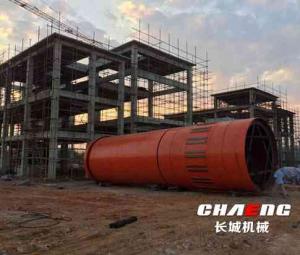 Guangxi 400,000 tons lime production line installation is coming to an end