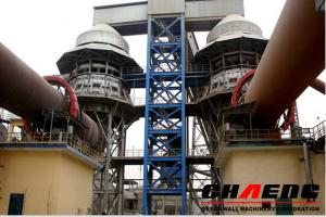 Limestone calcination in a rotary kiln