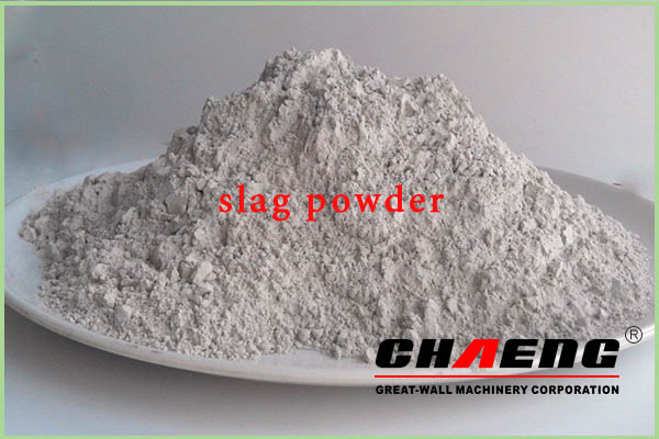  Slag powder production and composition