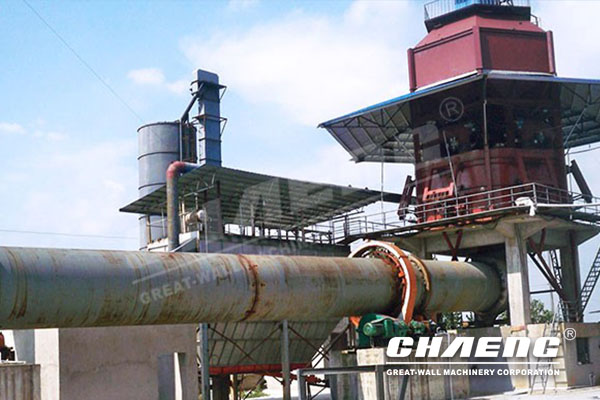 What is the effect of high or low temperature in the lime rotary kiln?