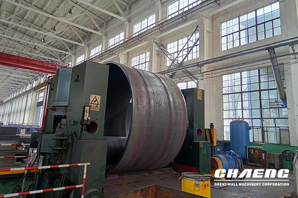 Rotary kiln shell fabrication