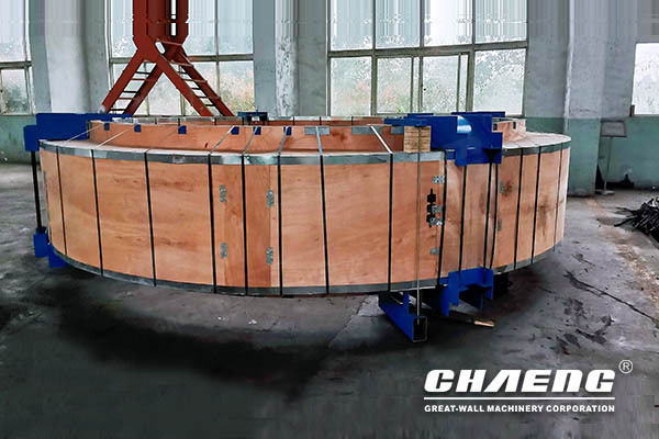 The rotary kiln tyre is one of the main parts of the rotary kiln