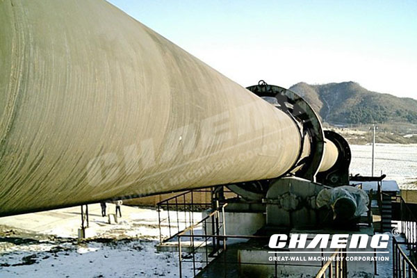 What temperature is a kiln of cement?