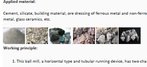 High Capacity and Energy saving Ball mill