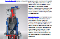 Vertical Roller Mills for fine products 