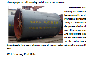 Grinding Rod Mills