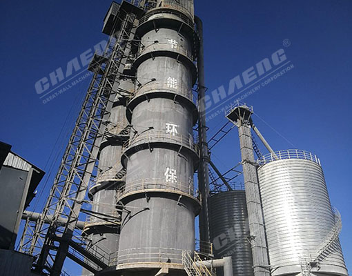 Vertical lime kiln