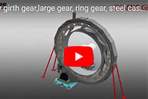 rotary girth gear,large gear, ring gear, steel casted