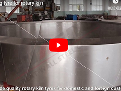 Casting tyre for rotary kiln